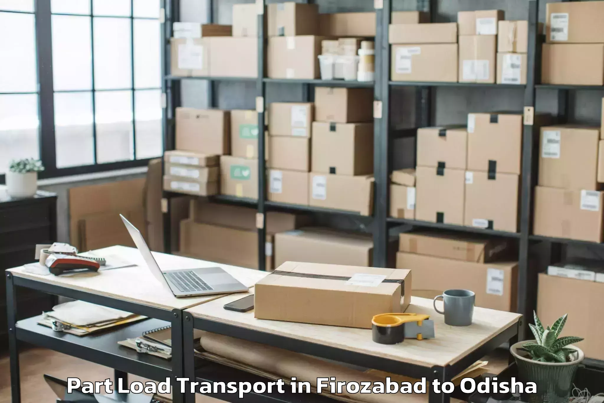 Affordable Firozabad to Bangomunda Part Load Transport